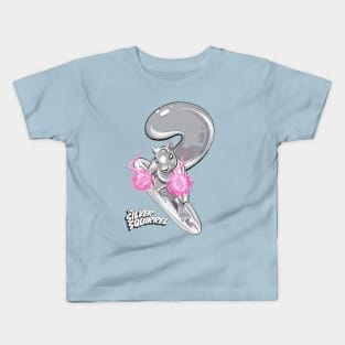 The SIlver Squirrel - distressed Kids T-Shirt